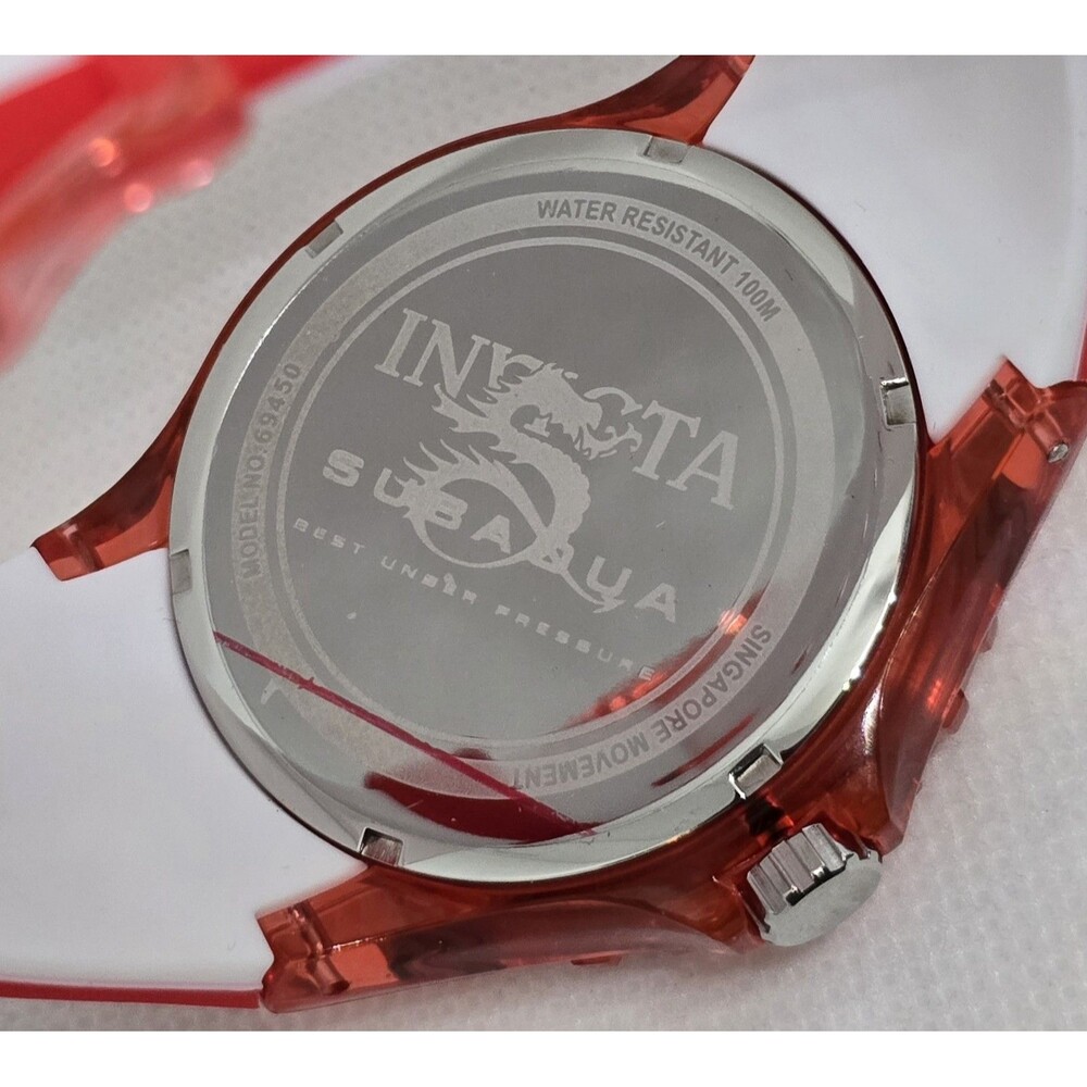 Invicta Subaqua Men's Watch - 44mm, Red White (69450) New In Box - Picture 6 of 6